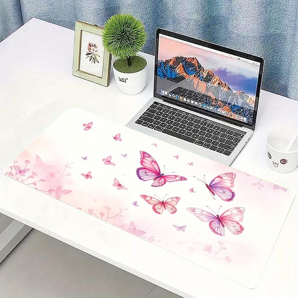 Desk Setup Gaming Pc - لوحة ماوس كبيرة للألعاب بتصميم فراشة
