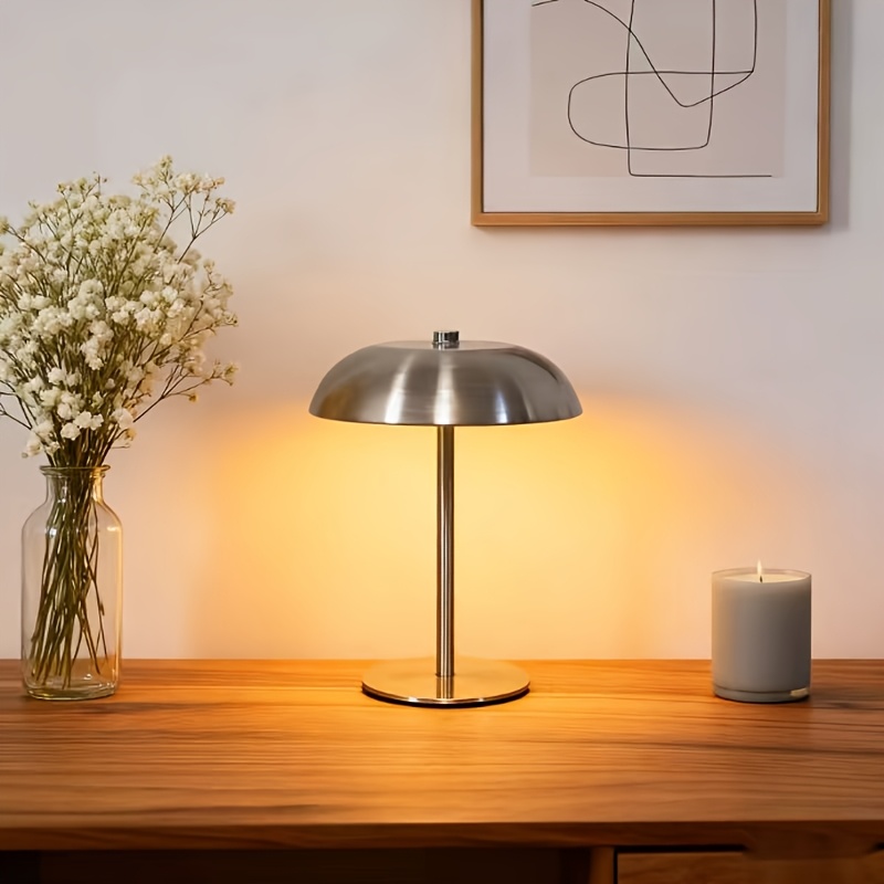 Led Desk Light Usb - مصباح طاولة معدني بتصميم فطر عصري