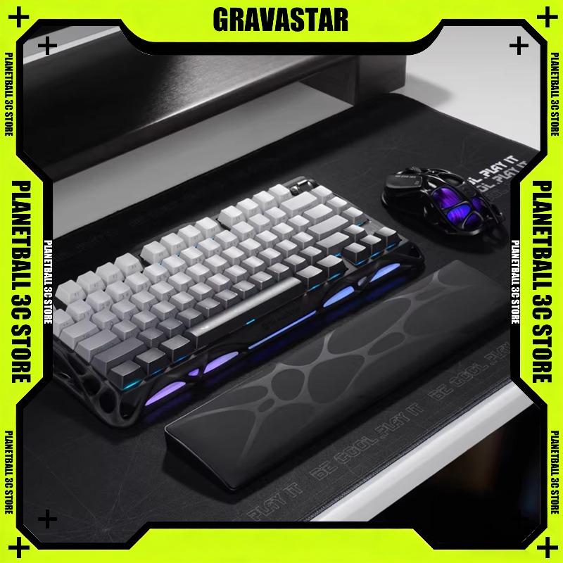 Ergonomic Desk Setup Keyboard - مسند معصم لوحة مفاتيح GravaStar Sci-Fi