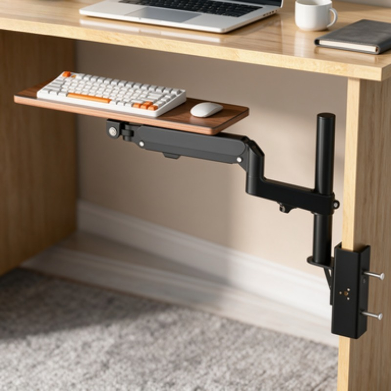 Ergonomic Desk Setup Keyboard - حامل لوحة مفاتيح تحت المكتب لتوفير