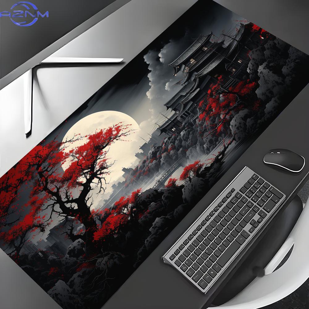 Desk Setup Red - بساط فأرة ألعاب بتصميم مناظر طبيعية