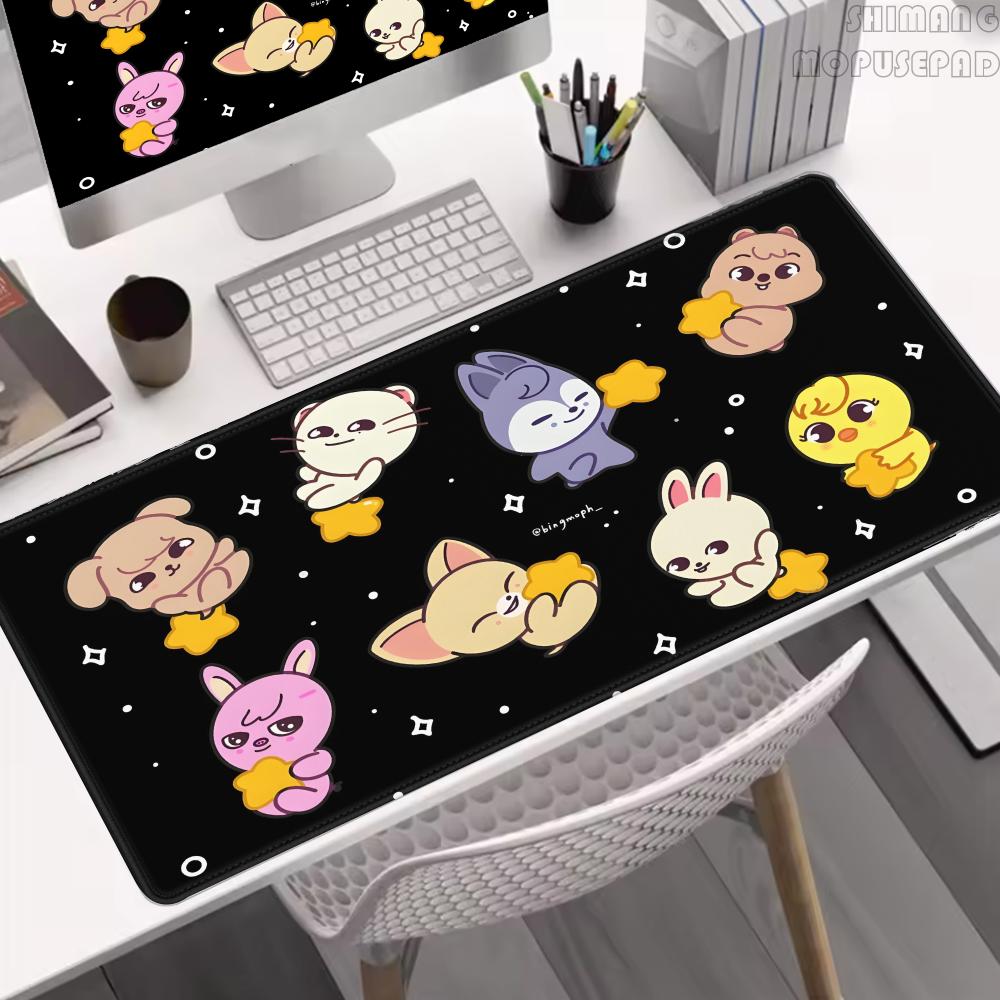Desk Setup Kpop - لوحة ماوس كبيرة للألعاب بتصميم K-Kpop