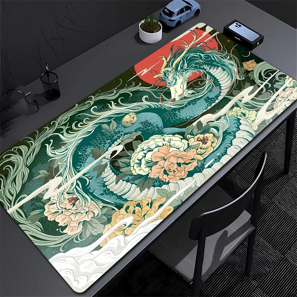 Desk Setup Gaming Pc - بساط مكتب كبير بتصميم زهرة الفاوانيا