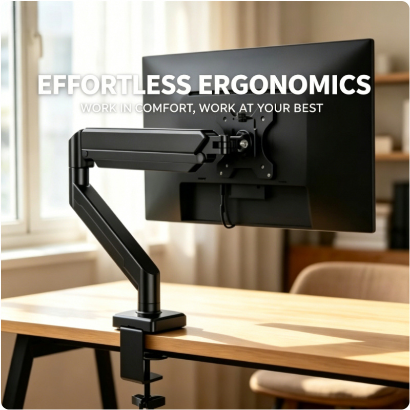 Desk Setup Monitor Arm - حامل شاشة أحادي قابل لتعديل الارتفاع