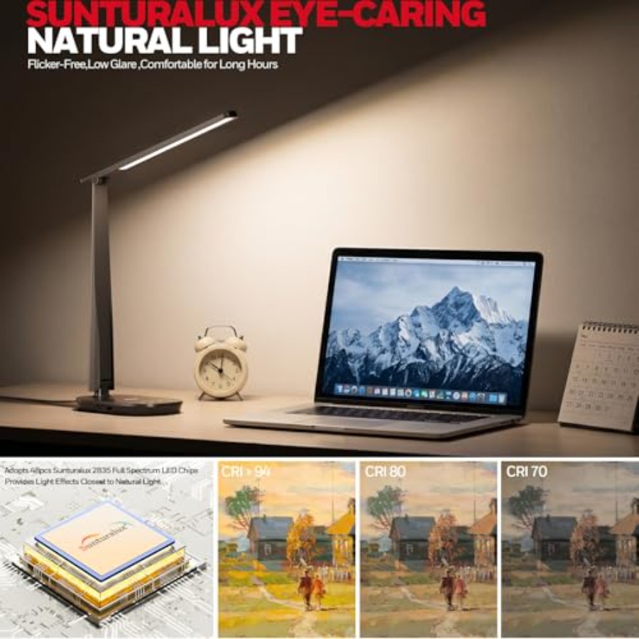 مصباح مكتب LED للمنزل والمكتب، - مراجعة Led Desk Light Usb وسعره