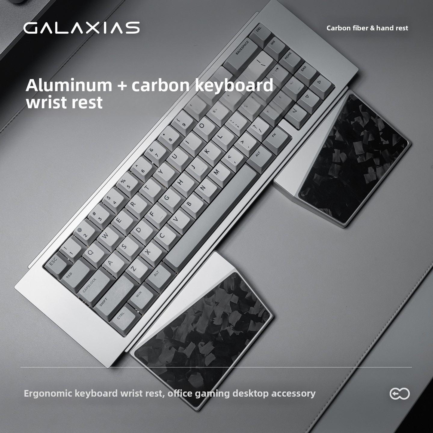 مسند معصم مخصص من سبائك الألوم - مراجعة Ergonomic Desk Setup Keyboard وسعره