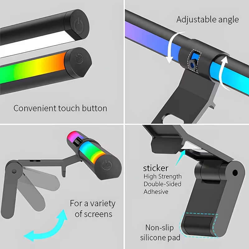 شريط إضاءة للشاشة RGB، شريط إض - مراجعة Led Desk Light Usb وسعره