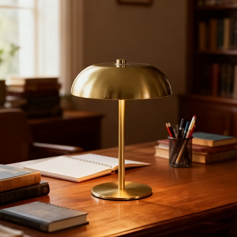 مصباح طاولة معدني بتصميم فطر ع - مراجعة Led Desk Light Usb وسعره