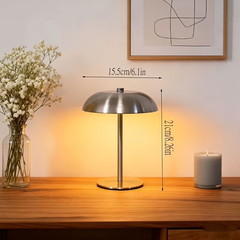 مصباح طاولة معدني بتصميم فطر ع - مراجعة Led Desk Light Usb وسعره