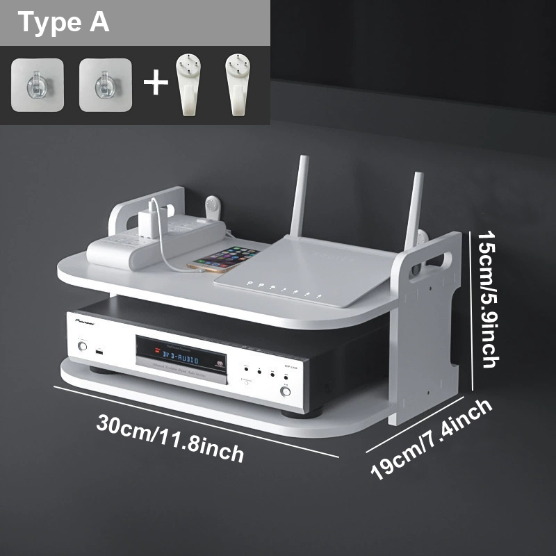 رف منظم كابلات الراوتر مثبت عل - مراجعة Desk Setup Accessories وسعره