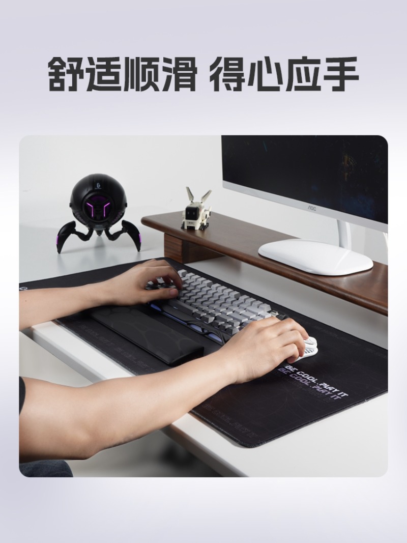 مسند معصم لوحة مفاتيح GravaSta - مراجعة Ergonomic Desk Setup Keyboard وسعره