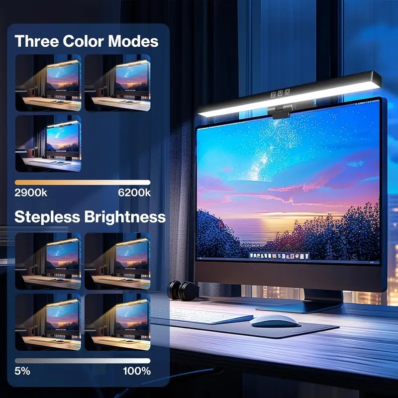 شريط إضاءة LED لشاشة الكمبيوتر - مراجعة Led Desk Light Usb وسعره