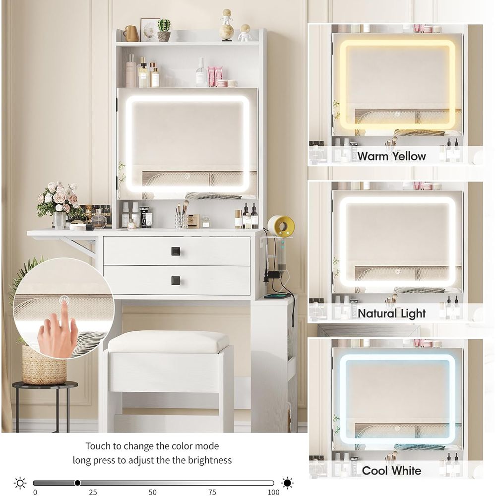 طاولة مكياج صغيرة من فابتشيس ب - مراجعة Desk Setup Small وسعره
