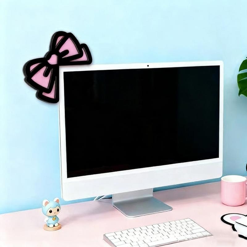 جديد 1/2 قطعة زينة شاشة كمبيوت - مراجعة Desk Setup Pegboard وسعره