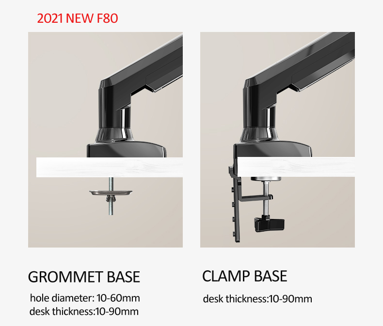 حامل شاشة LED LCD للمكتب NB F8 - مراجعة Desk Setup Monitor Arm وسعره