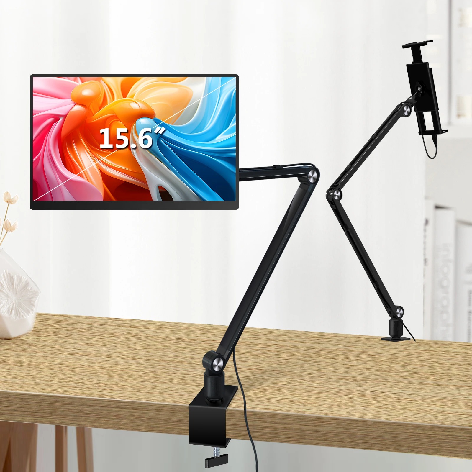 حامل حامل لوحي 2025 لجهاز Ipad - مراجعة Desk Setup Monitor Arm وسعره