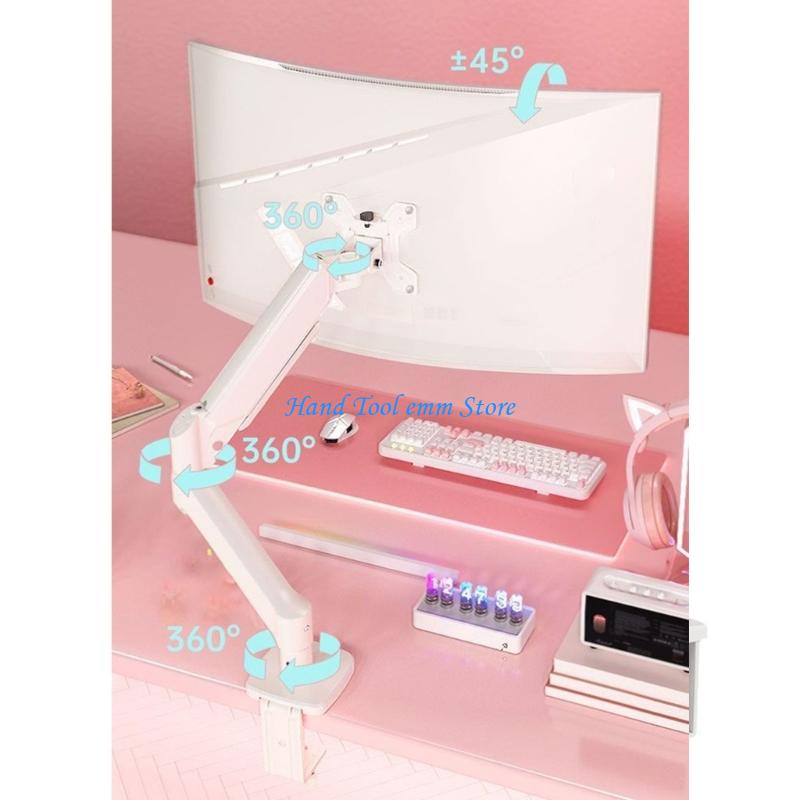 H37F ذراع طويل شاشة الكمبيوتر  - مراجعة Desk Setup Monitor Arm وسعره