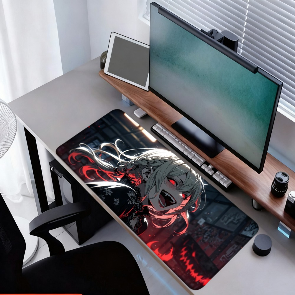 منظم مكتب بتصميم فتاة أنمي مع  - مراجعة Desk Setup Red وسعره