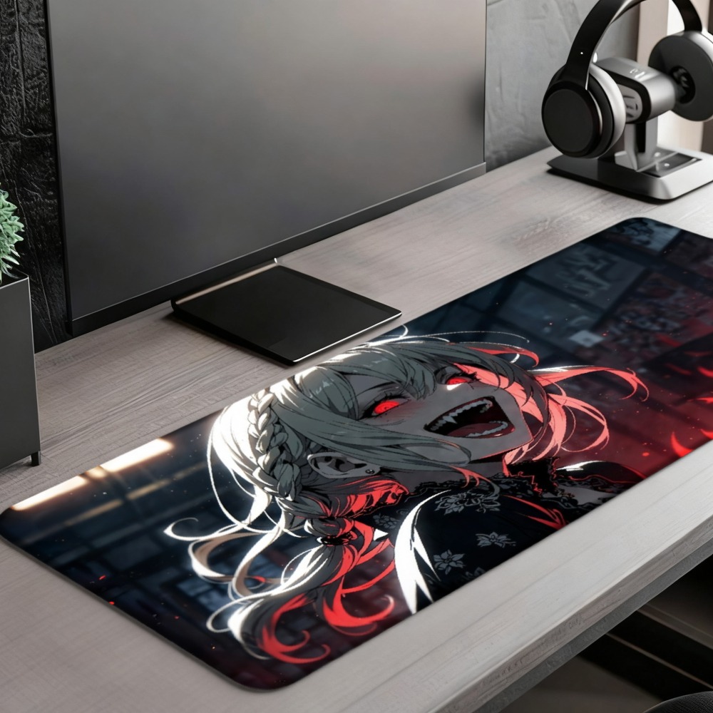 منظم مكتب بتصميم فتاة أنمي مع  - مراجعة Desk Setup Red وسعره