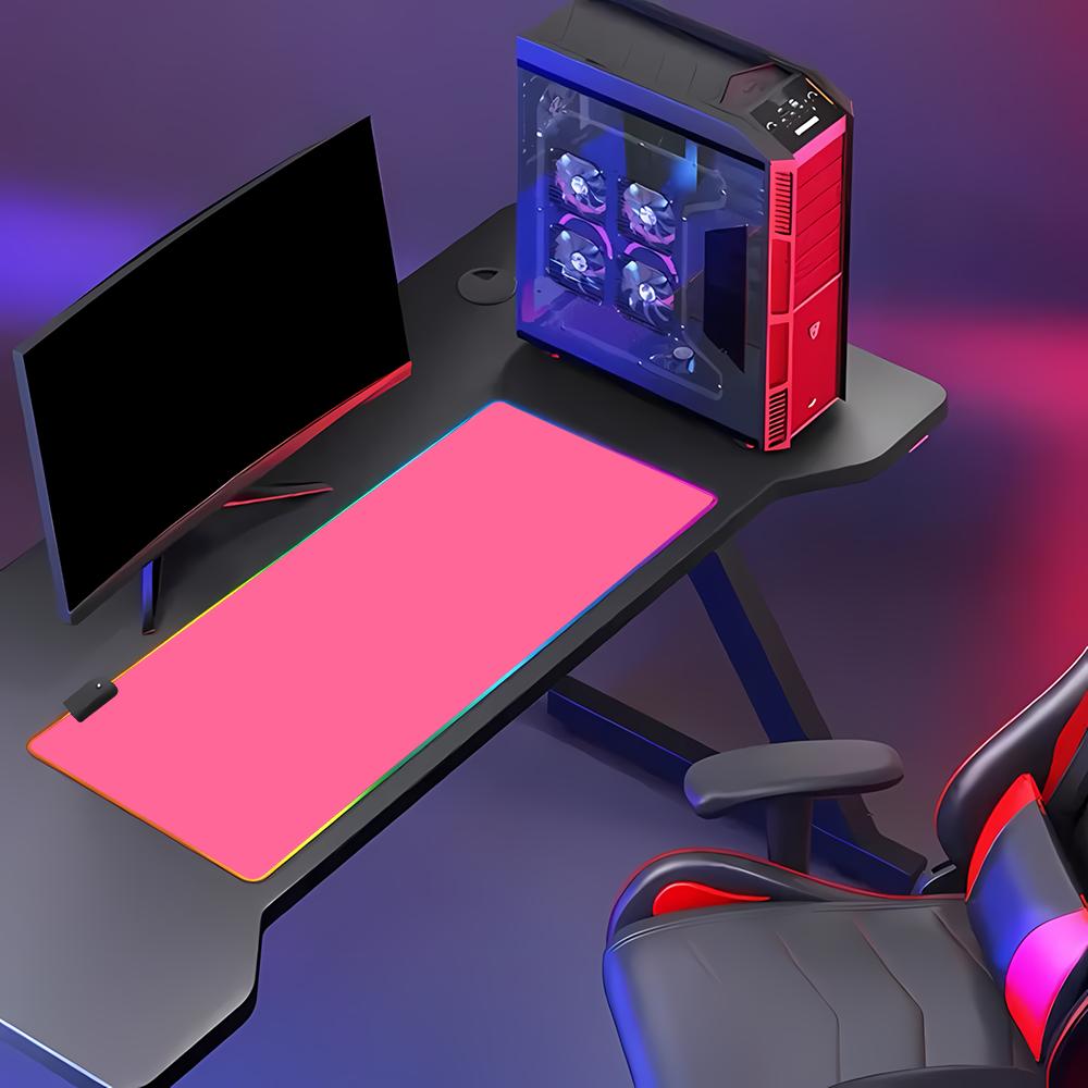 لوحة ماوس ألعاب RGB عالية الدق - مراجعة Desk Setup With Keyboard Tray وسعره