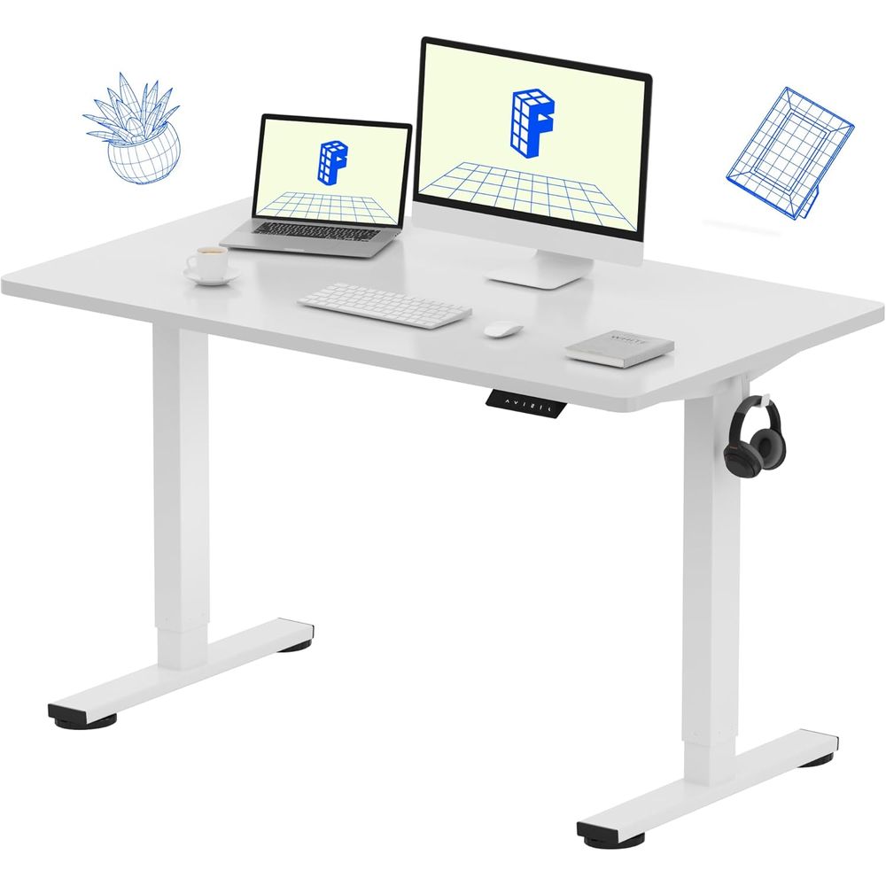 EN1 مكتب واقف من قطعة واحدة مق - مراجعة Desk Setup With 2 Monitors وسعره