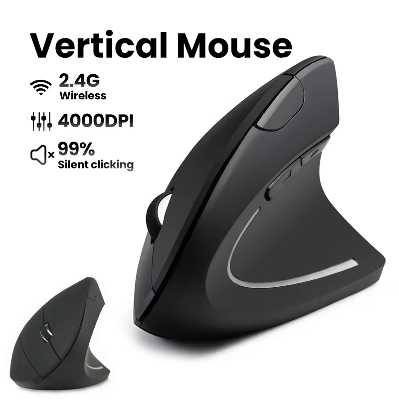 ماوس لاسلكي مريح 1600 نقطة في  - مراجعة Ergonomic Desk Setup Keyboard وسعره