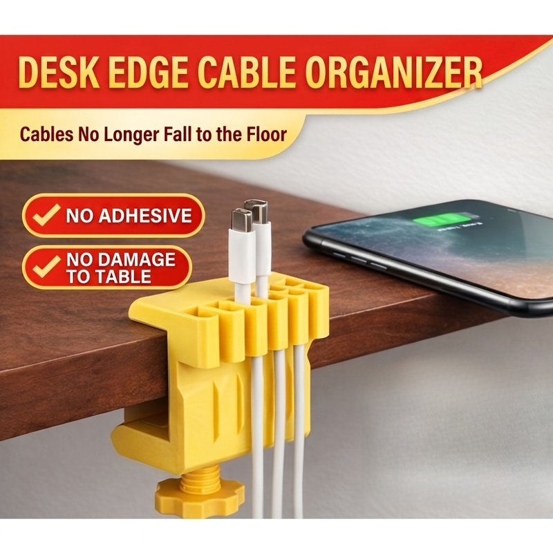3 مشابك لإدارة الكابلات على سط - مراجعة Desk Setup Equipment وسعره