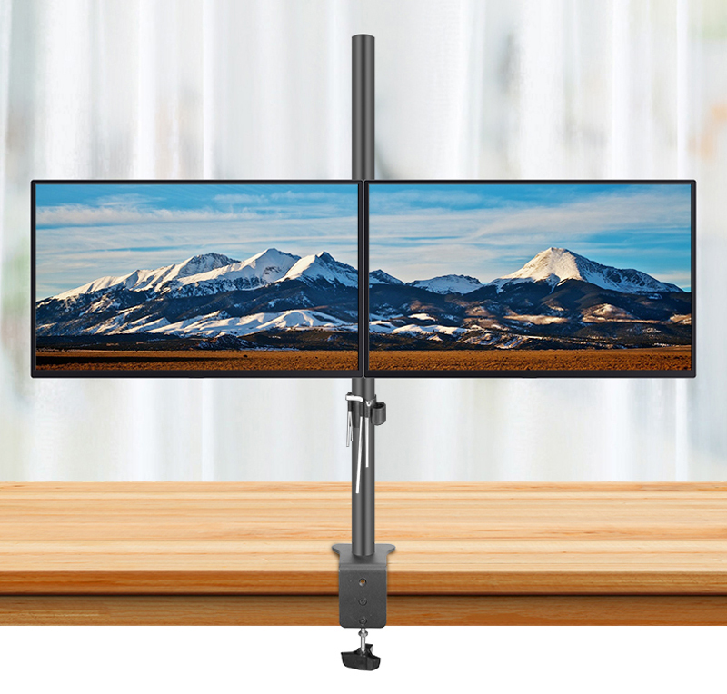 حامل شاشة مزدوج متحرك بالكامل  - مراجعة Desk Setup Monitor Arm وسعره
