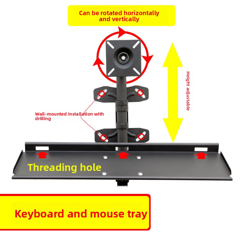 رف لوحة مفاتيح قابل للتعديل يث - مراجعة Ergonomic Desk Setup Keyboard وسعره