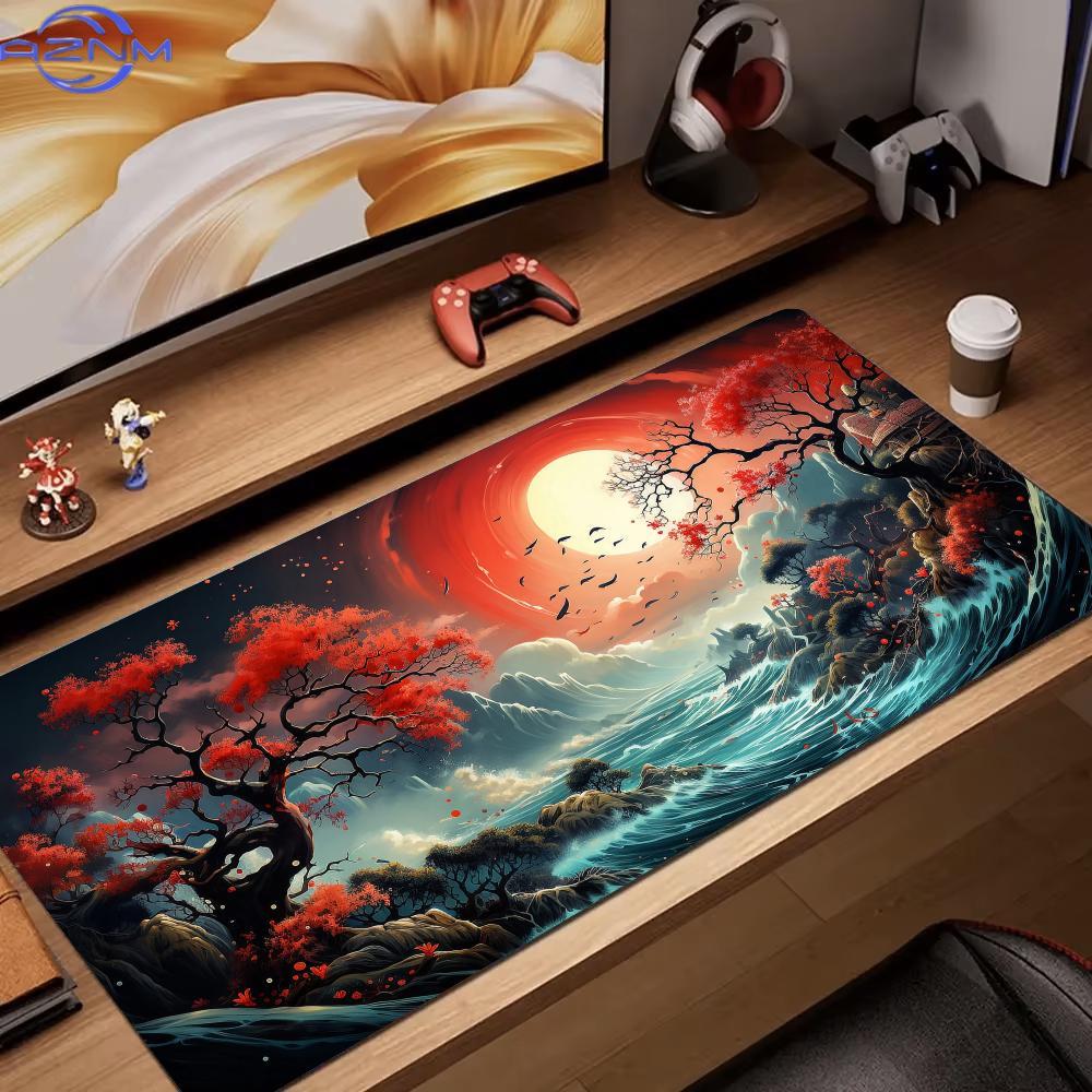 بساط فأرة ألعاب بتصميم مناظر ط - مراجعة Desk Setup Red وسعره