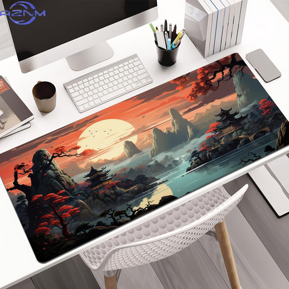 بساط فأرة ألعاب بتصميم مناظر ط - مراجعة Desk Setup Red وسعره