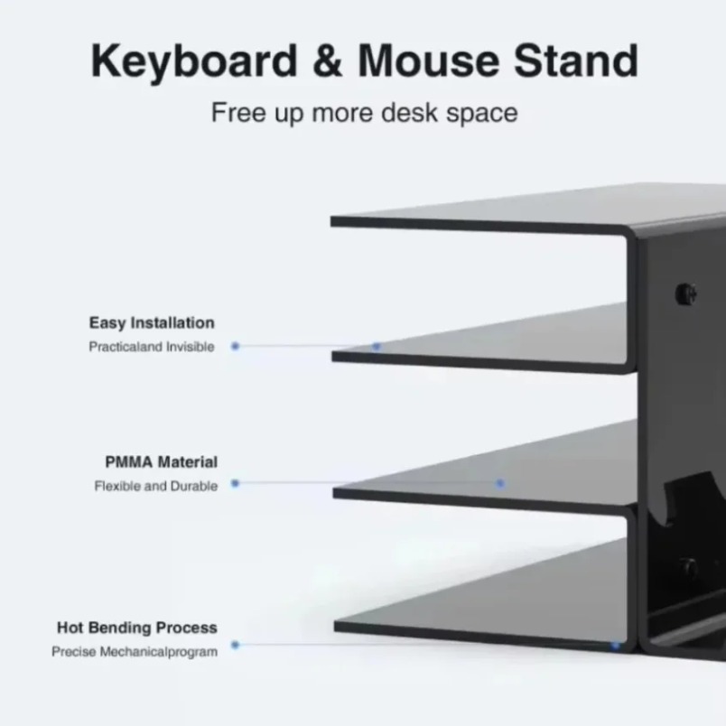حامل لوحة مفاتيح ثلاثي الطبقات - مراجعة Desk Setup Pegboard وسعره