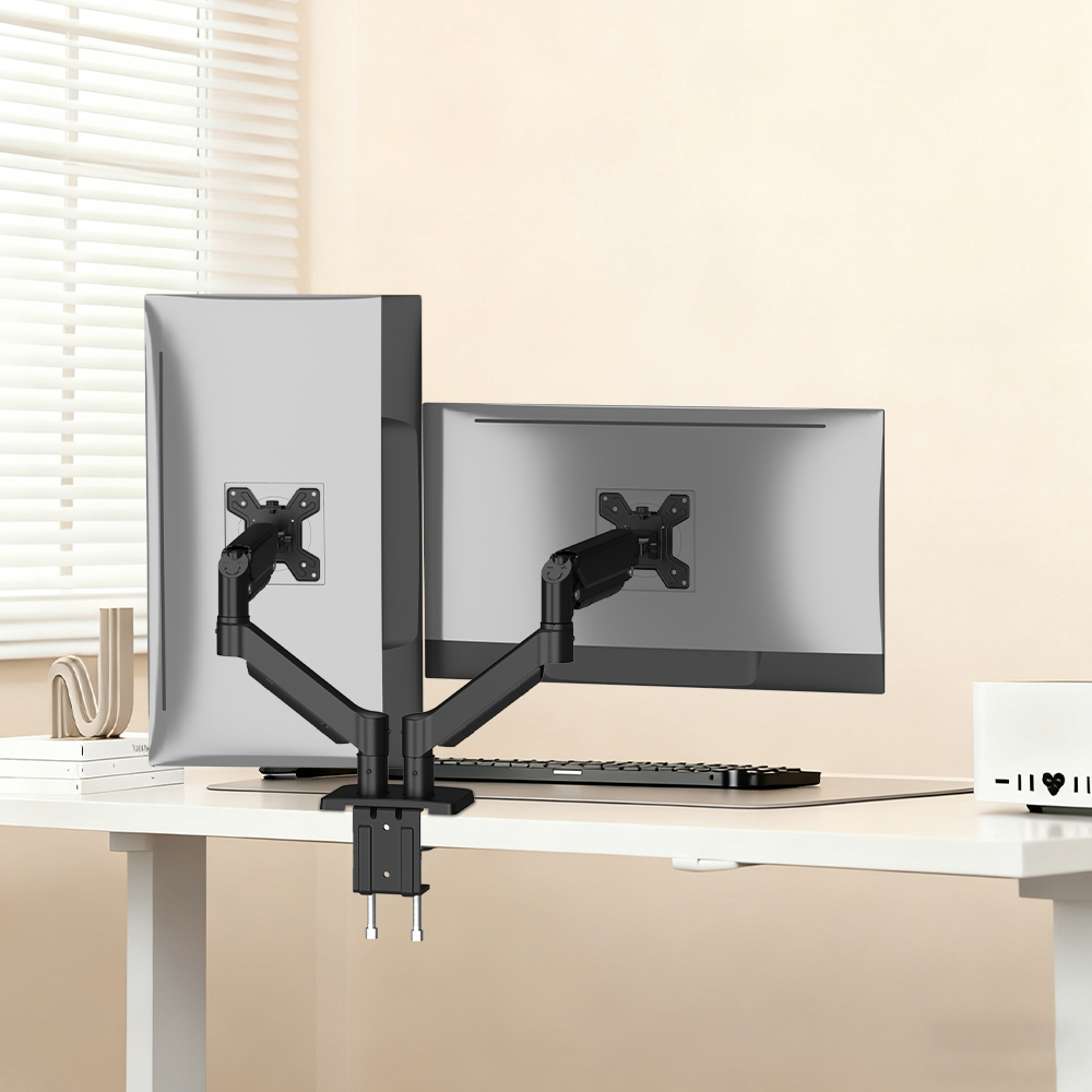 حامل شاشة مزدوج جديد قابل للتع - مراجعة Desk Setup Monitor Arm وسعره