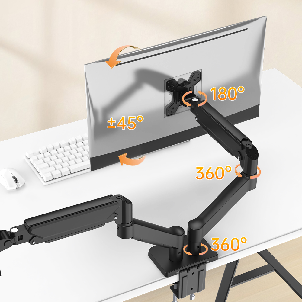حامل شاشة مزدوج جديد قابل للتع - مراجعة Desk Setup Monitor Arm وسعره