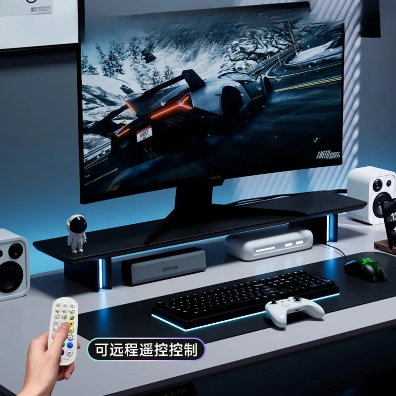 حامل شاشة RGB مريح لرفع شاشة ا - مراجعة Desk Setup With 2 Monitors وسعره