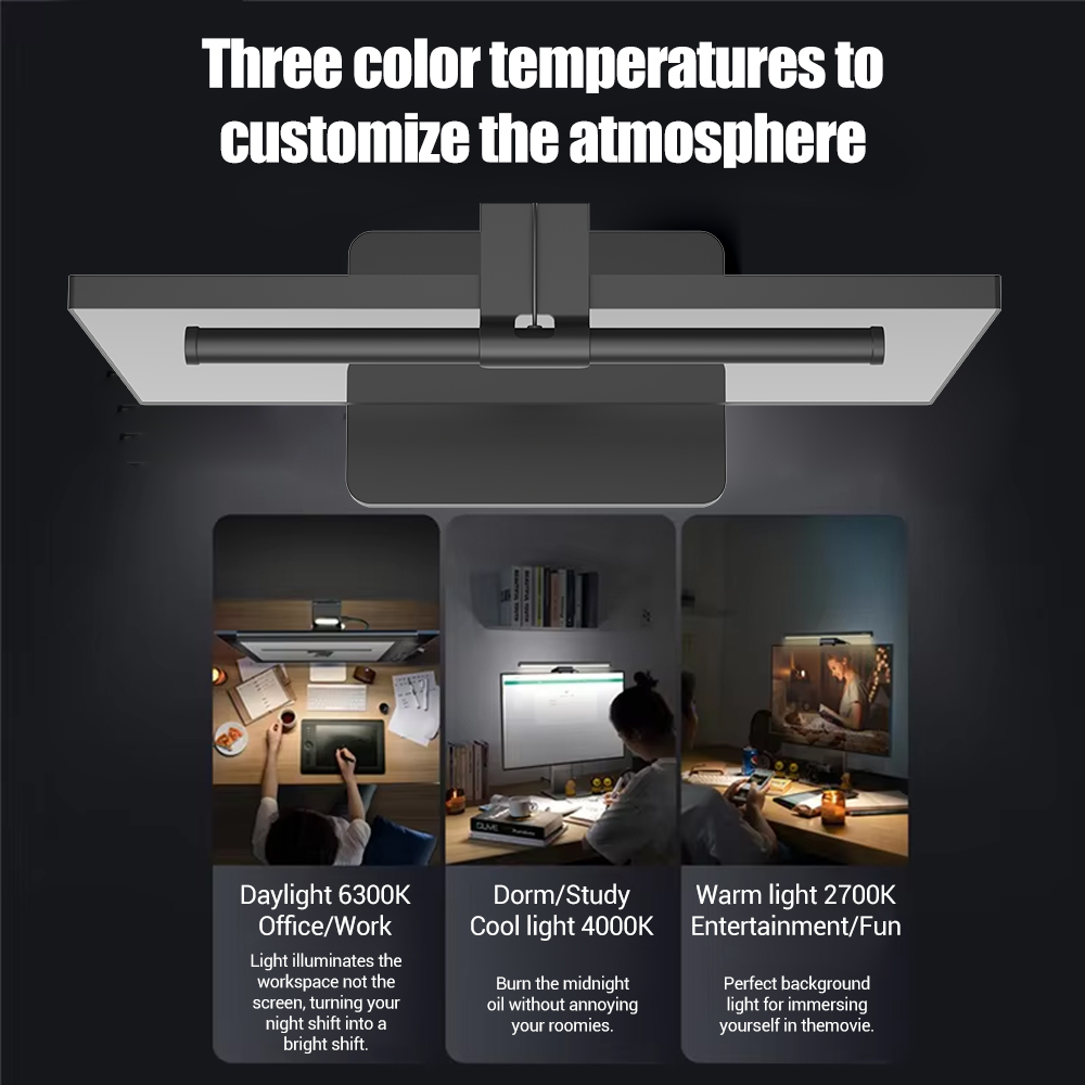 Wiscolor شاشة LED رصد معلقة ضو - مراجعة Led Desk Light Usb وسعره