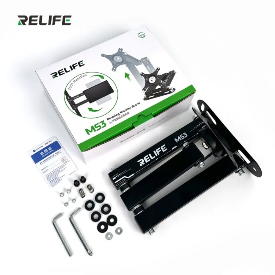 RELIFE MS3 حامل شاشة عالي التح - مراجعة Desk Setup Monitor Arm وسعره