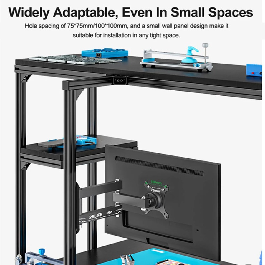 RELIFE MS3 حامل شاشة عالي التح - مراجعة Desk Setup Monitor Arm وسعره