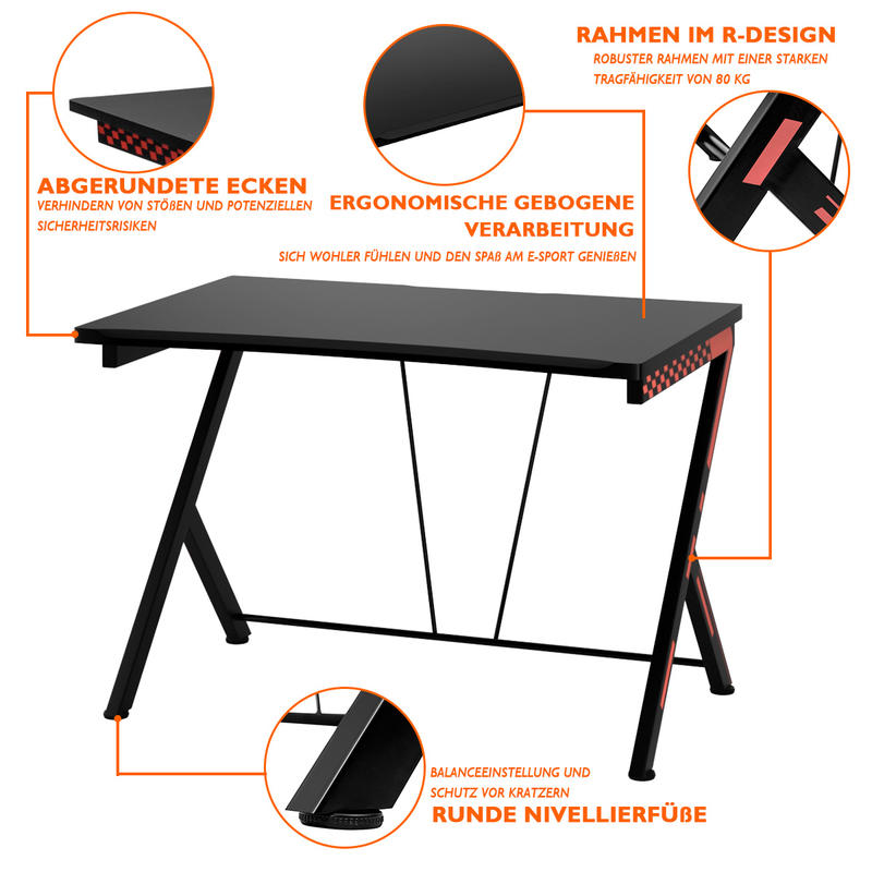مكتب كمبيوتر حديث مريح، سطح من - مراجعة Desk Setup Small وسعره