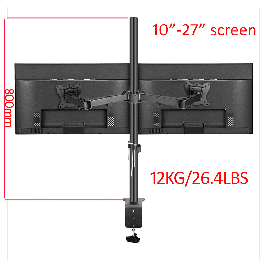 T902-280 حامل شاشة مزدوج قابل  - مراجعة Desk Setup Monitor Arm وسعره