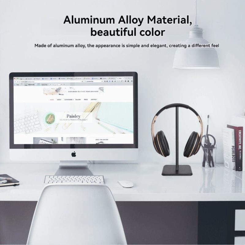 حامل سماعات رأس بلاستيكي عالمي - مراجعة Desk Setup Accessories وسعره