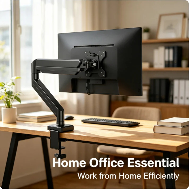 حامل شاشة أحادي قابل لتعديل ال - مراجعة Desk Setup Monitor Arm وسعره