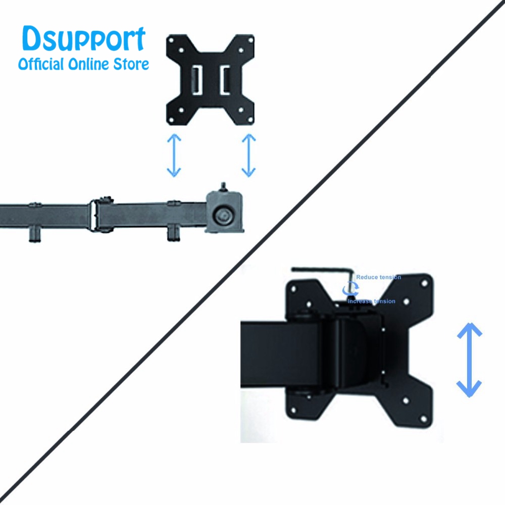حامل شاشة LCD LED بستة أذرع، ق - مراجعة Desk Setup Monitor Arm وسعره