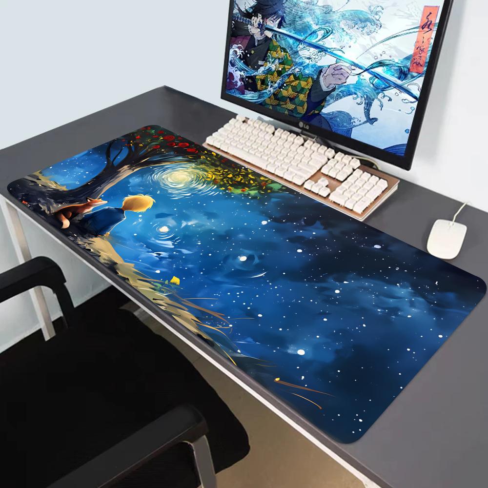 HYBXAXC أحمر، سجادة مكتبية بتص - مراجعة Desk Setup Red وسعره