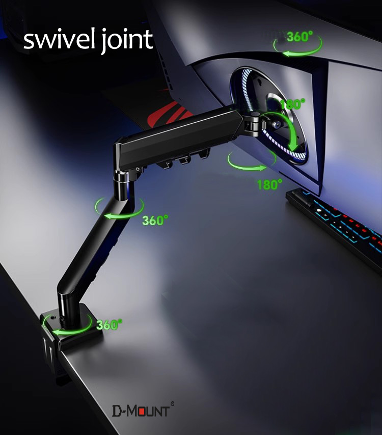 حامل شاشة مكتبي D-MOUNT D90 من - مراجعة Desk Setup Monitor Arm وسعره