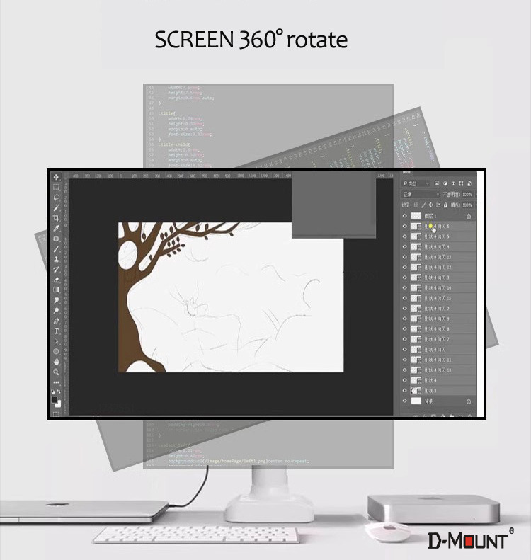 حامل شاشة مكتبي D-MOUNT D90 من - مراجعة Desk Setup Monitor Arm وسعره